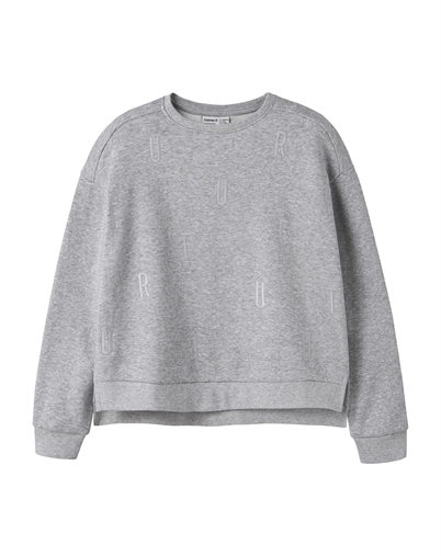 Name It - NKFNillina Bru Sweatshirt - Grey Melange